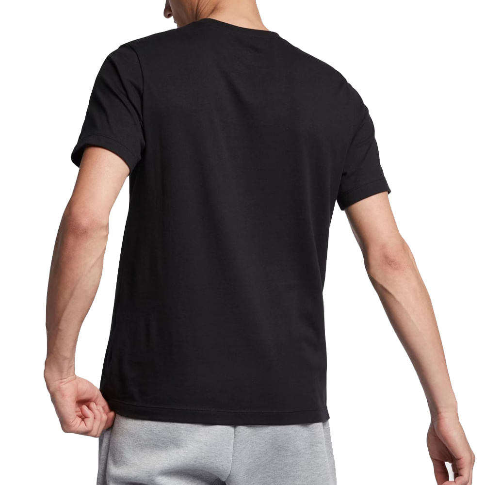Nike Camiseta AR5006-011 M DO IT SWOOSH PretoBranco Algodao -3-